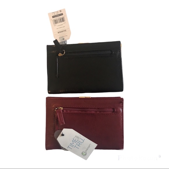 Two Frame Wallets 1 Red and 1 Black both NWT Time and Tru - Picture 4 of 7